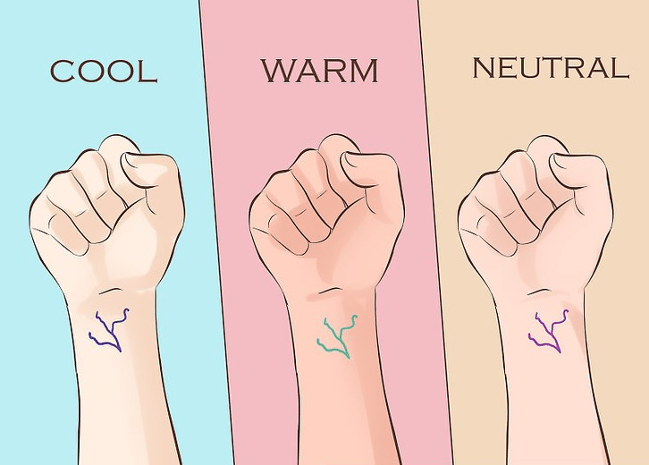 Cách để phân biệt màu da ở cổ tay